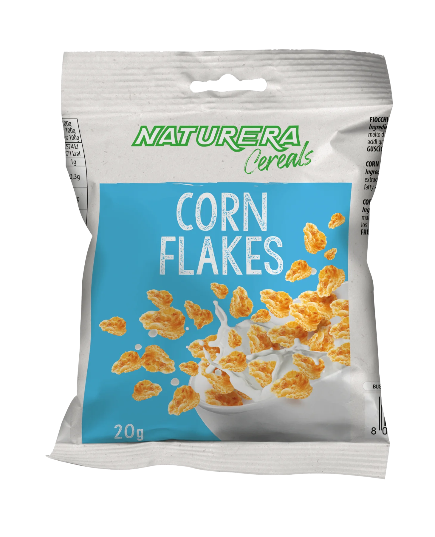 Cereali monodose - MOCKUP CORN FLAKES Cereali monodose - MOCKUP CORN FLAKES