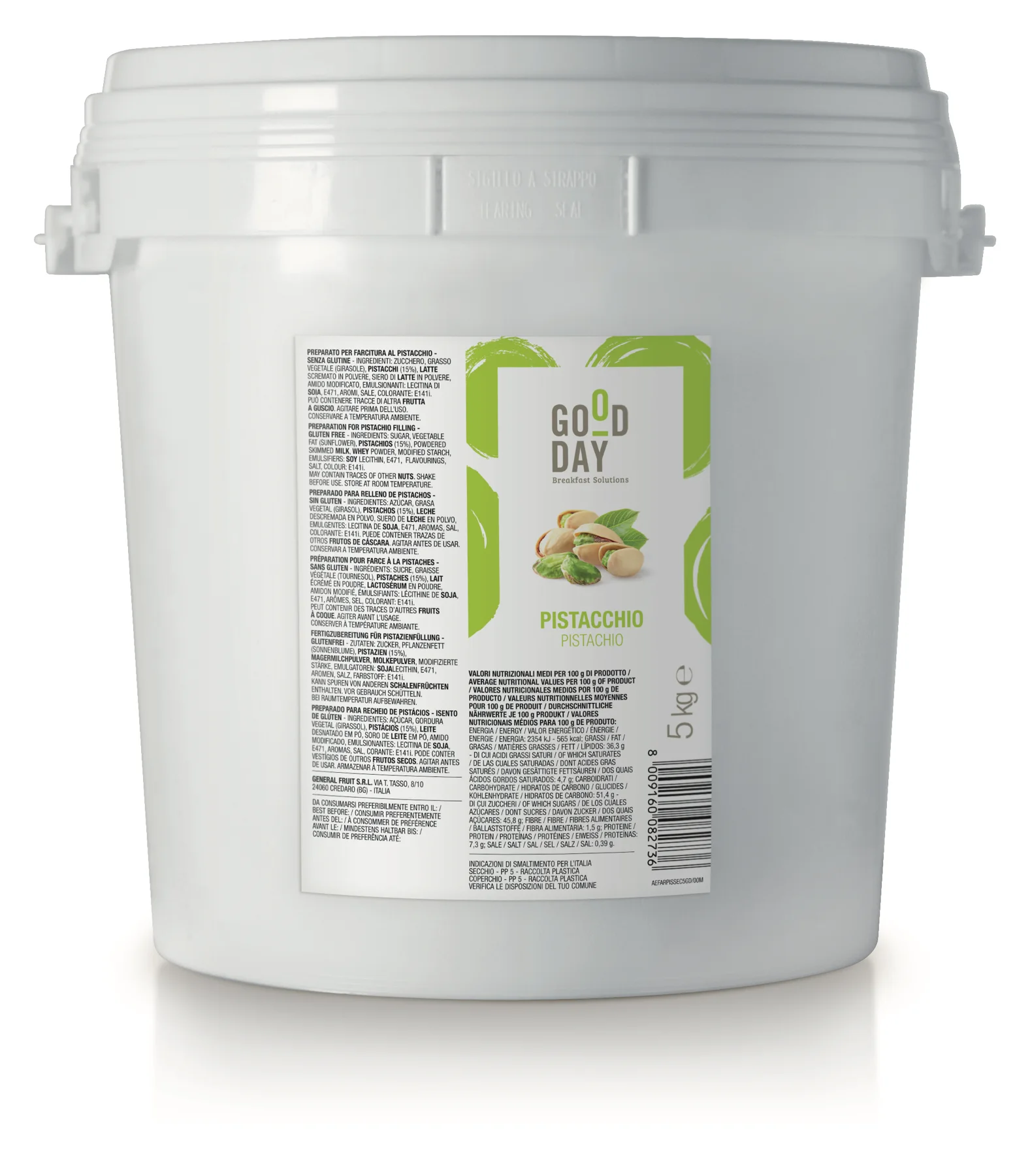 Farciture Good Day - 5 kg - Farciture 5kg GoodDay Pistacchio Farciture Good Day - 5 kg - Farciture 5kg GoodDay Pistacchio