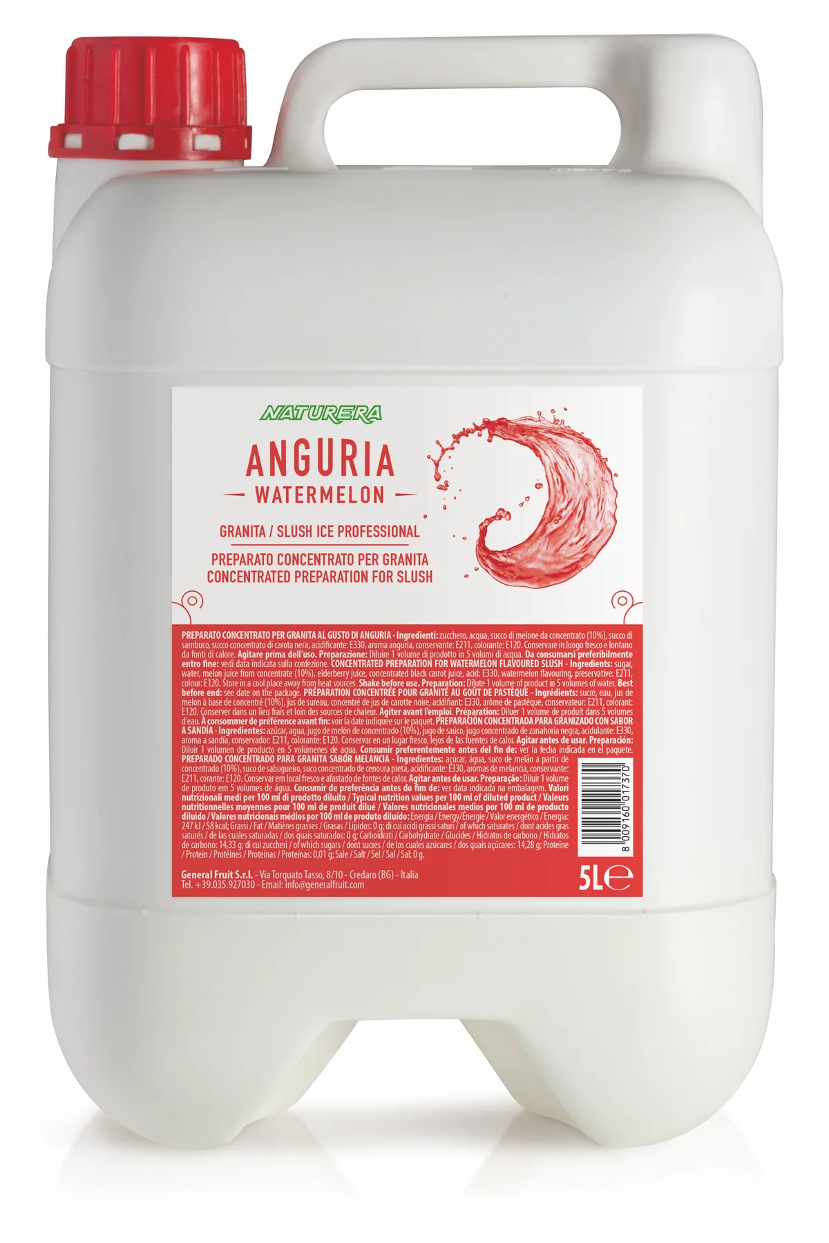 Sciroppi per granite - 5 L - 5L ANGURIA