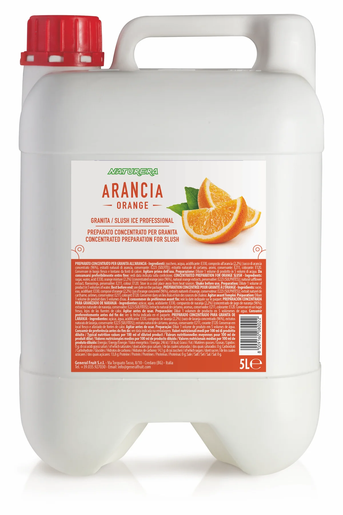 Sciroppi per granite - 5 L - 5L ARANCIA