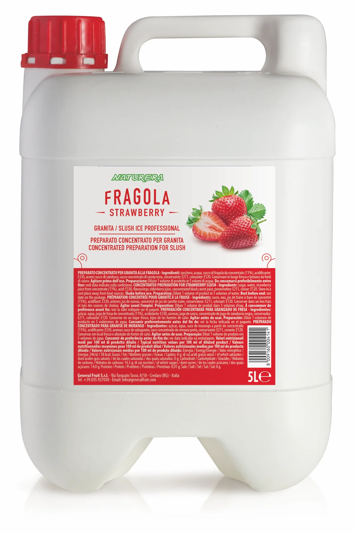 Sciroppi per granite - 5 L - 5L FRAGOLA