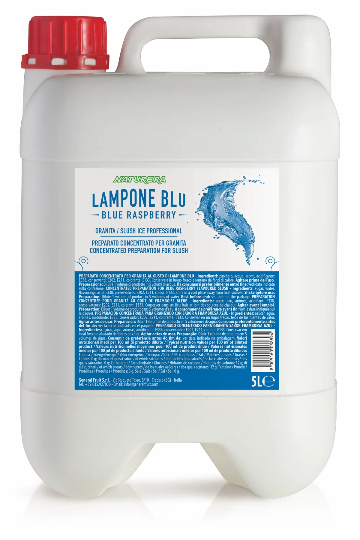 Sciroppi per granite - 5 L - 5L LAMPONE BLU