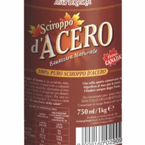 Sciroppo d'acero 100% - 750 ml - 3D Sciroppo Acero 1Kg ITA