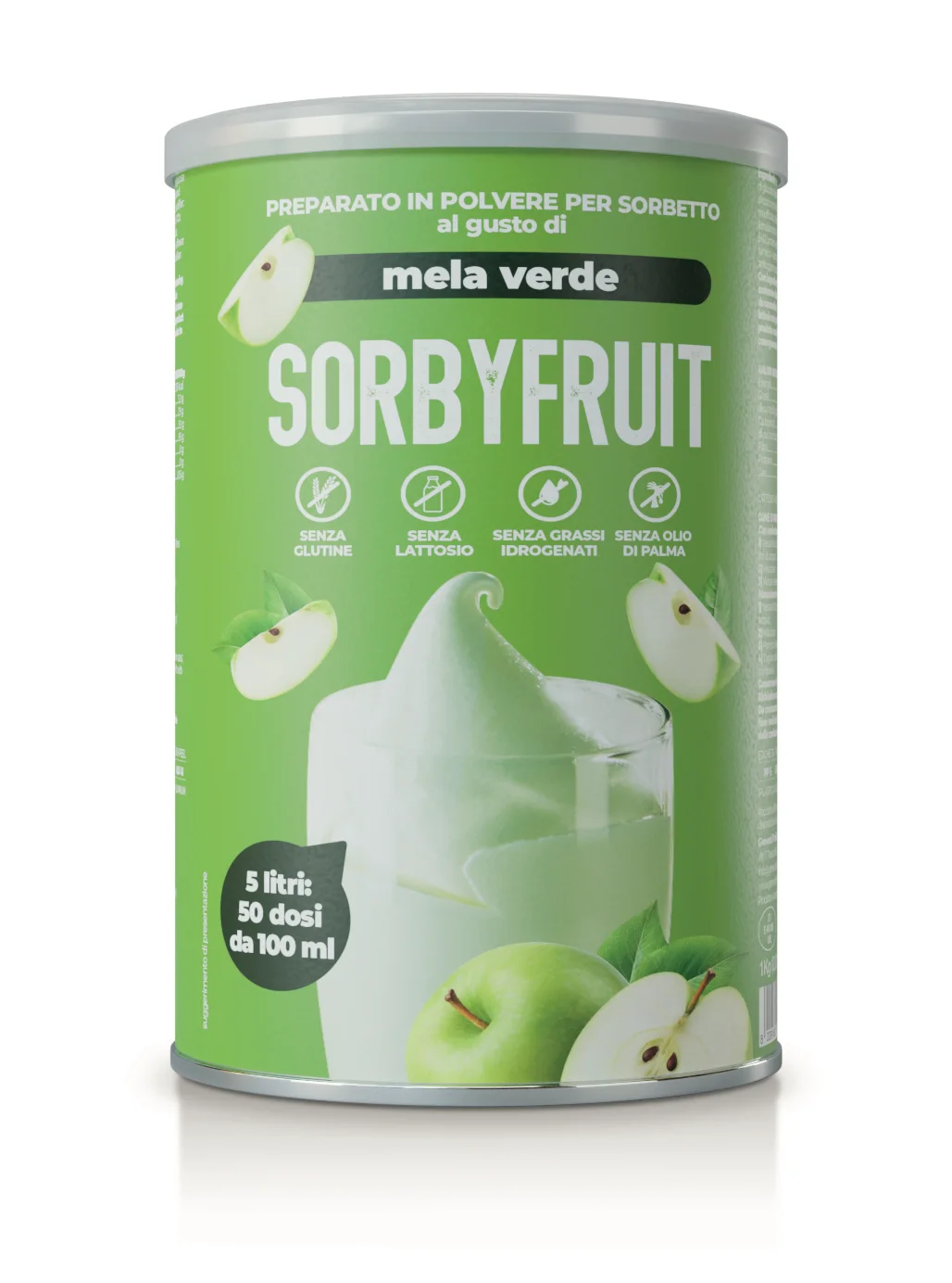 Sorbyfruit e Mokissimo - Preparati per sorbetto - 3D Sorbyfruit Mela verde