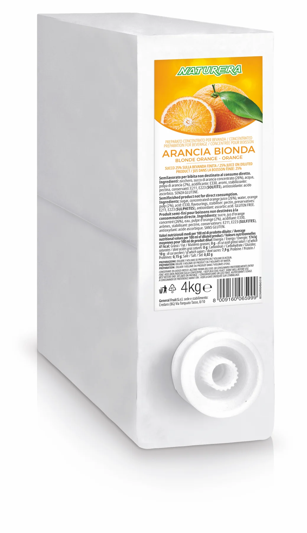 Succhi concentrati Bag-in-Box - 4 kg - 3D Naturera BiB 4kg ArBionda Succhi concentrati Bag-in-Box - 4 kg - 3D Naturera BiB 4kg ArBionda