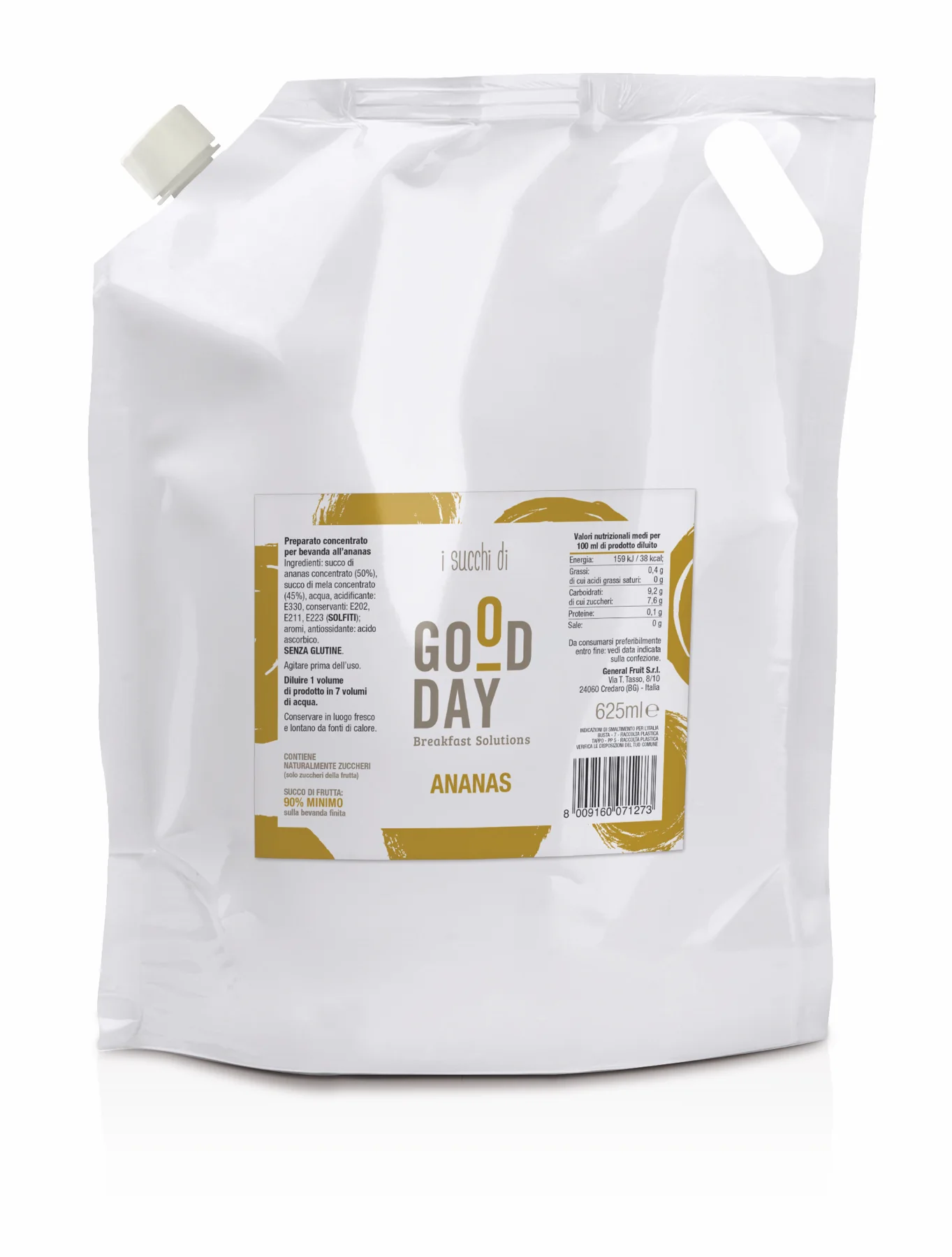 Succhi concentrati E-Bag - 625 ml - 3D eBag Good Day Succhi 625ml Ananas