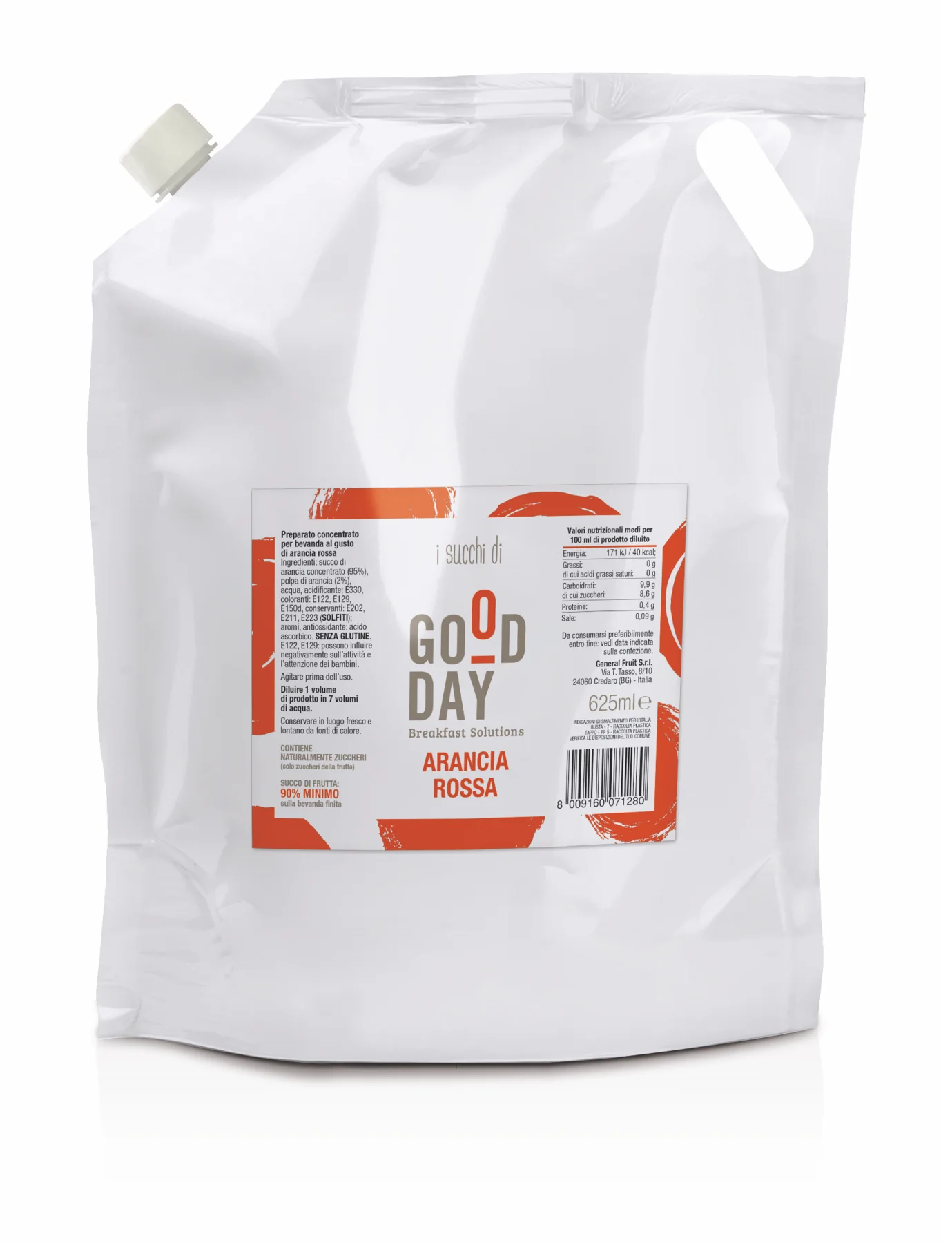 Succhi concentrati E-Bag - 625 ml - 3D eBag Good Day Succhi 625ml Arancia rossa