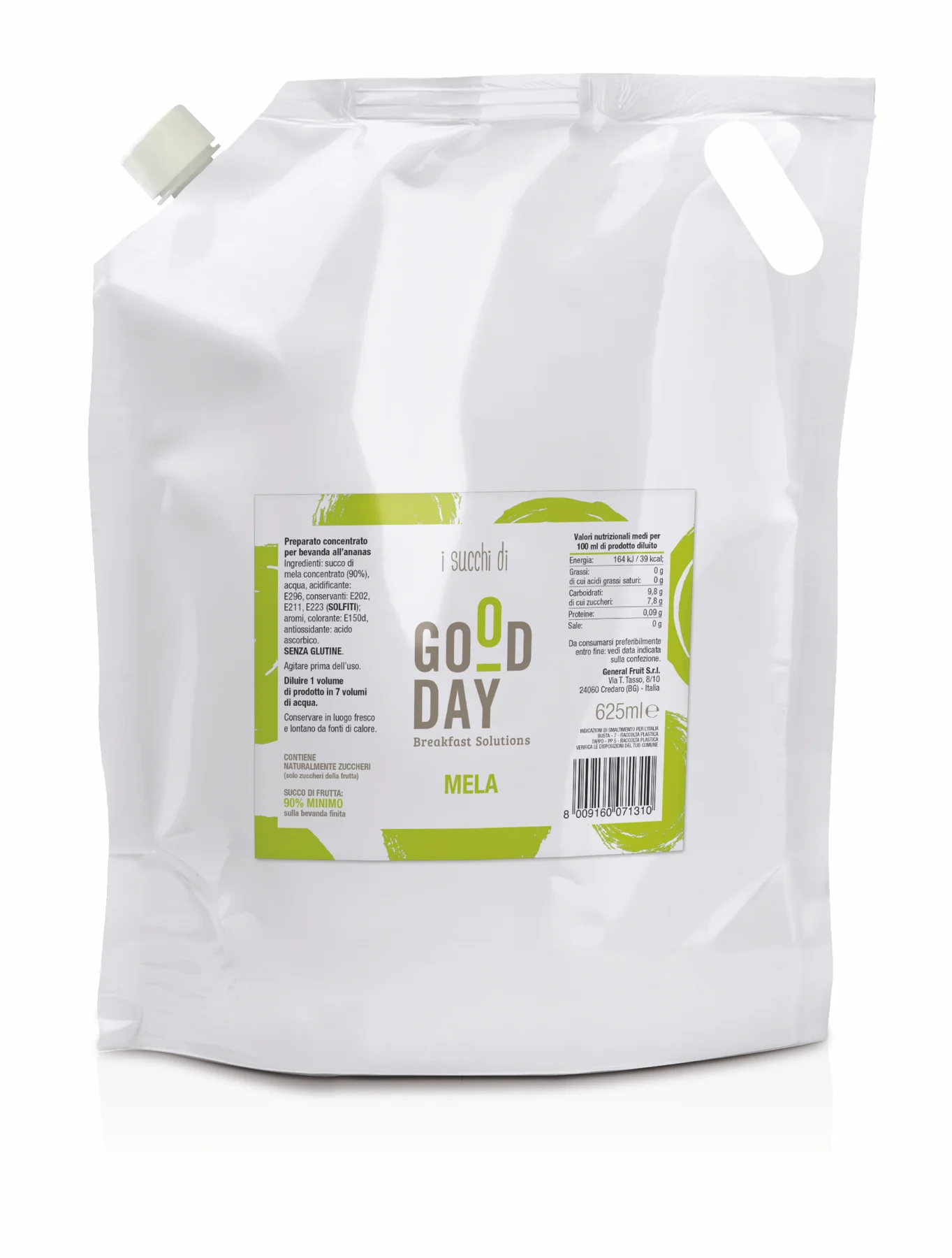 Succhi concentrati E-Bag - 625 ml - 3D eBag Good Day Succhi 625ml Mela