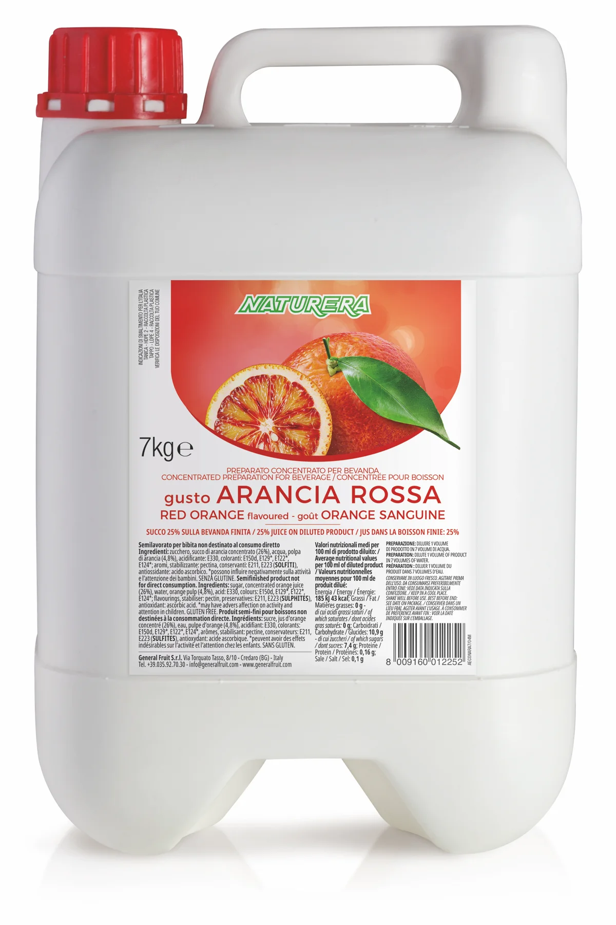 Succhi concentrati grandi formati - 6,5/7 kg - 3D Succhi concentrati 7kg Naturera ArRossa