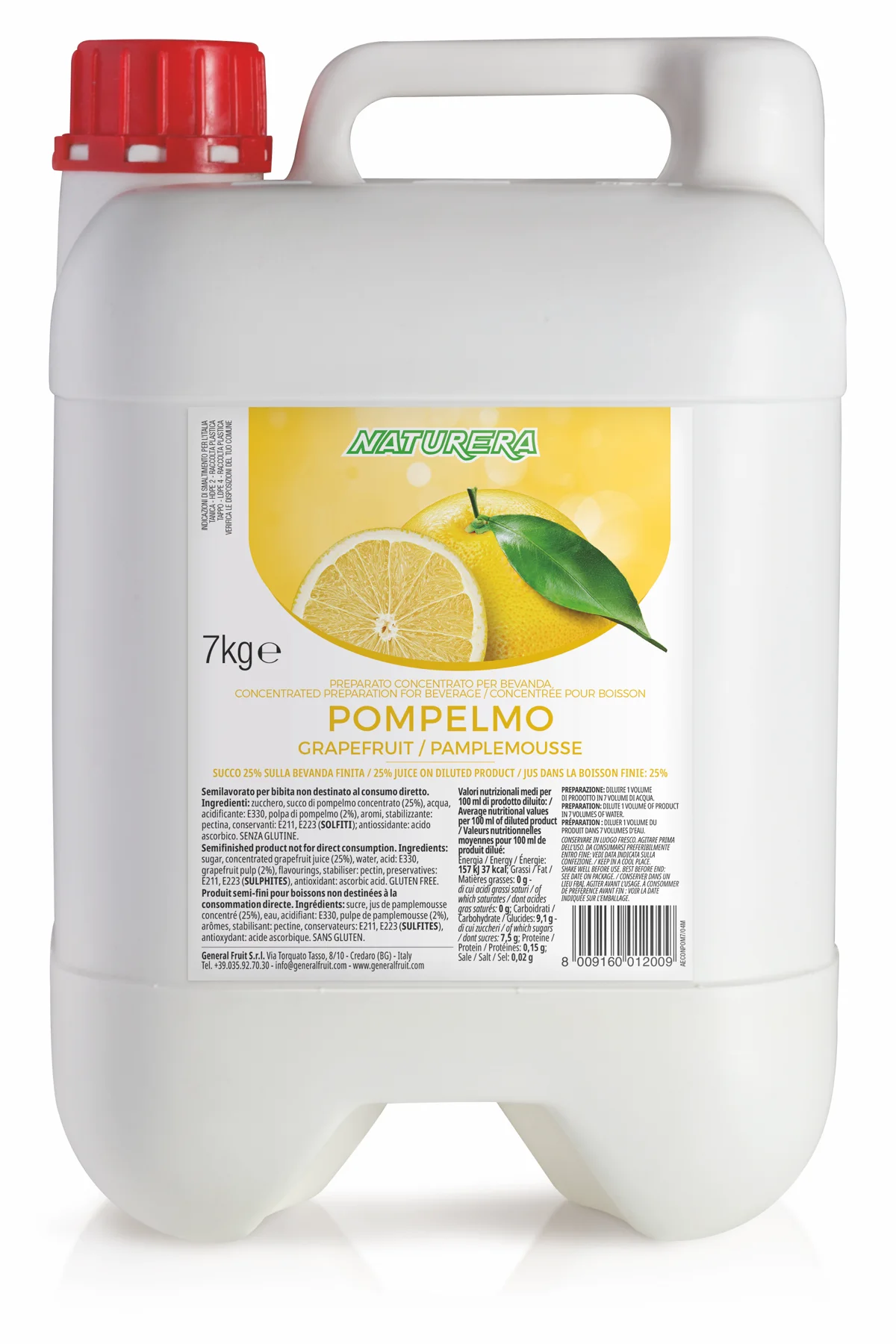 Succhi concentrati grandi formati - 6,5/7 kg - 3D Succhi concentrati 7kg Naturera Pompelmo