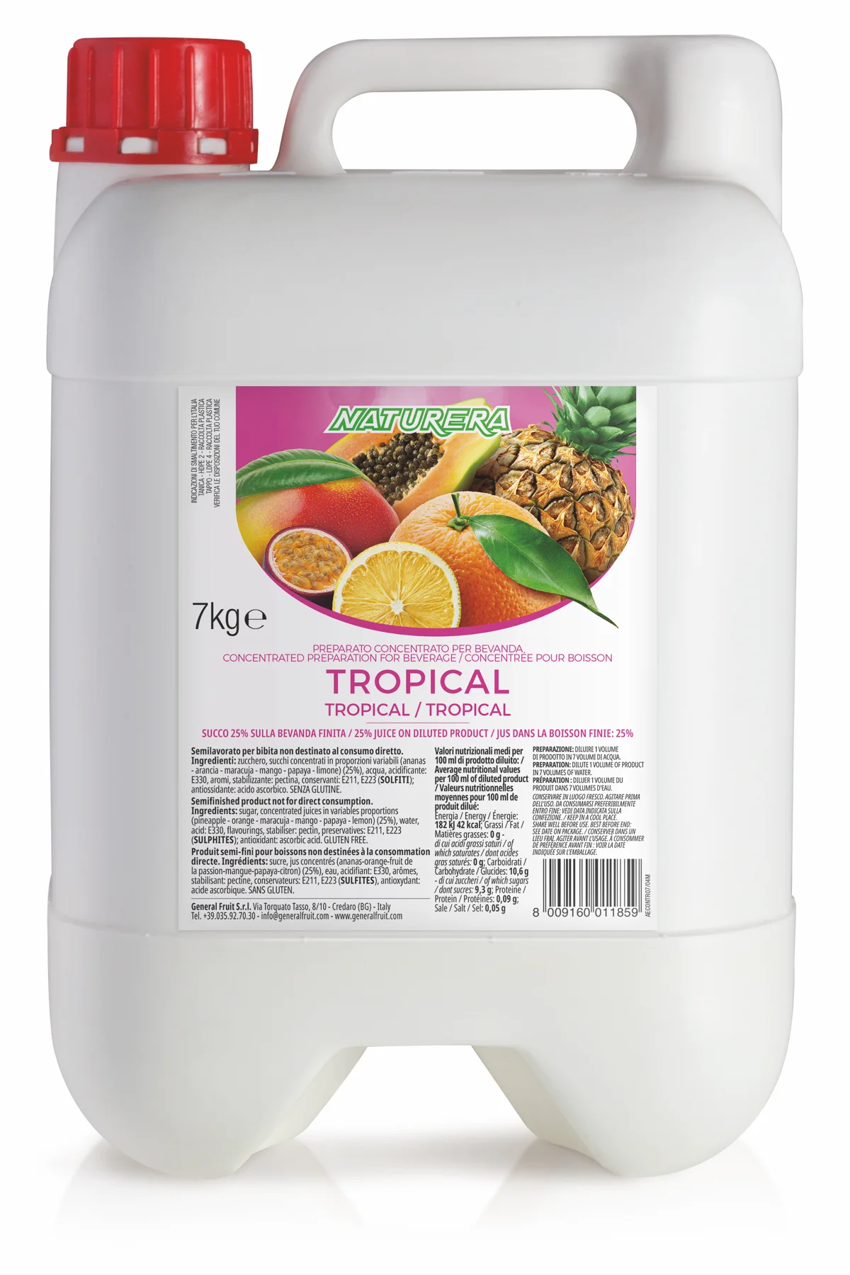 Succhi concentrati grandi formati - 6,5/7 kg - 3D Succhi concentrati 7kg Naturera Tropical